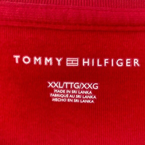Tommy Hilfiger Women's T-Shirt Size XXL Colorblock Crewneck Cotton Short Sleeve - Picture 2 of 6
